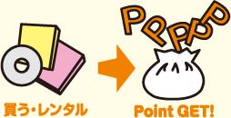 買う・レンタル→Point GET！